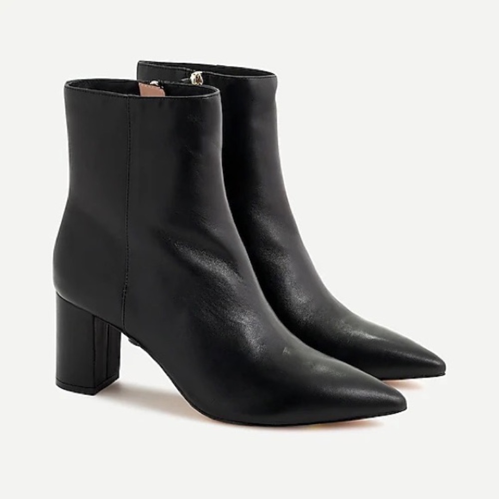 NWT J.Crew Sadie Pointed Toe Leather Boots